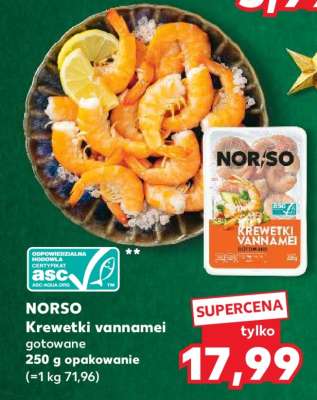 NORSO Krewetki vannamei gotowane