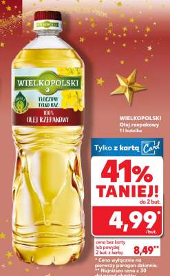 WIELKOPOLSKI Olej rzepakowy 1L butelka