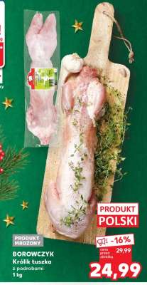 BOROWCZYK Królik tuszka z podrobami 1 kg