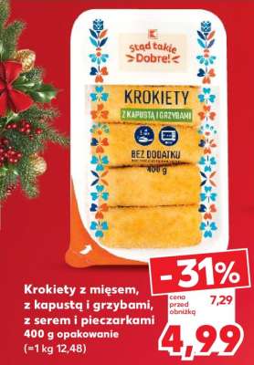 Krokiety z kapustą i grzybami