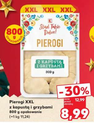 Pierogi XXL z kapustą i grzybami