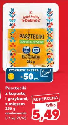 Paszteciki z kapustą i grzybami, z mięsem