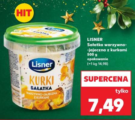 LISNER Sałatka warzywno-jajeczna z kurkami 500 g