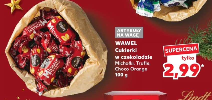 WAWEL Cukierki w czekoladzie Michałki, Trufle, Choco Orange 100 g
