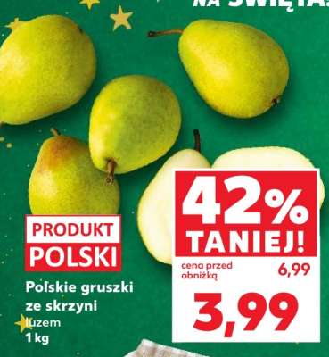 Polskie gruszki ze skrzyni luzem 1 kg