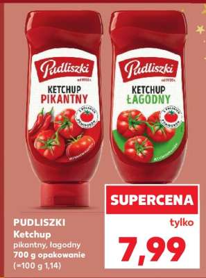 PUDLISZKI Ketchup pikantny, łagodny