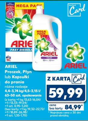 ARIEL Proszek, Płyn lub Kapsułki do prania