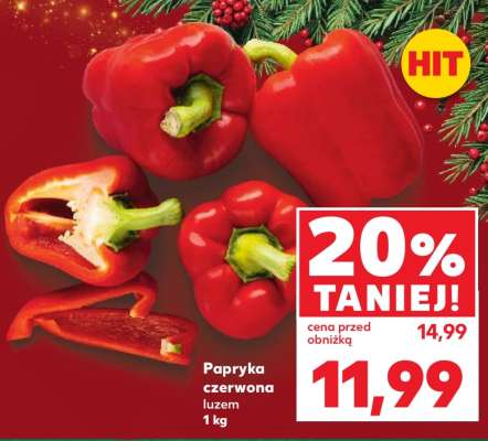 Papryka czerwona luzem 1 kg