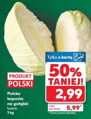 Polska kapusta na gołąbki luzem 1 kg