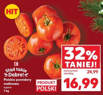 Polskie pomidory malinowe, luzem 1 kg