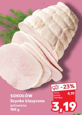 SOKOŁÓW Szynka klasyczna gotowana 100 g