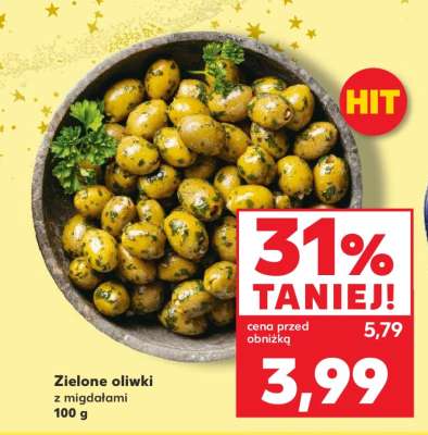 Zielone oliwki z migdałami 100 g