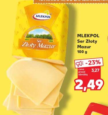 MLEKPOL Ser Złoty Mazur 100 g