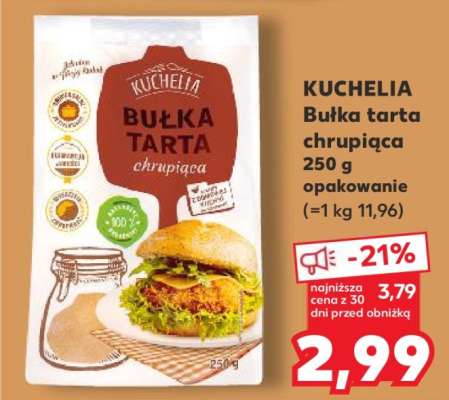 KUCHELIA Bułka tarta chrupiąca 250 g opakowanie