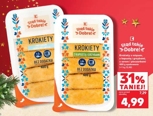 Krokiety z kapustą i grzybami