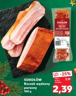 SOKOŁÓW Boczek wędzony parzony 100 g