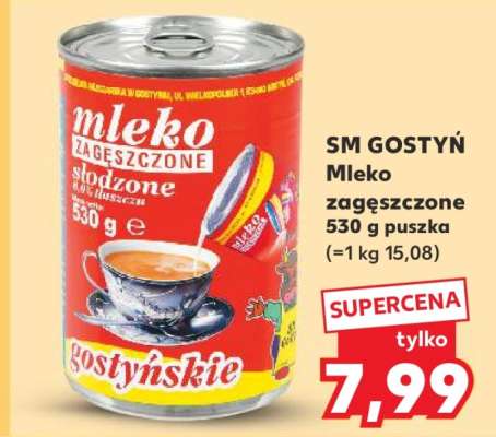 SM GOSTYŃ Mleko zagęszczone 530 g puszka