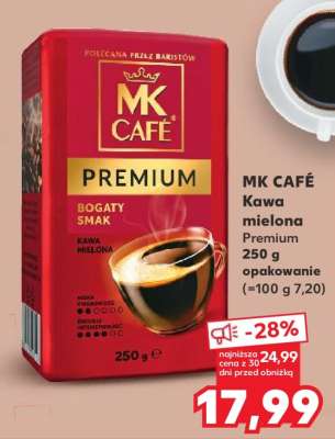 MK CAFÉ Kawa mielona Premium 250 g opakowanie