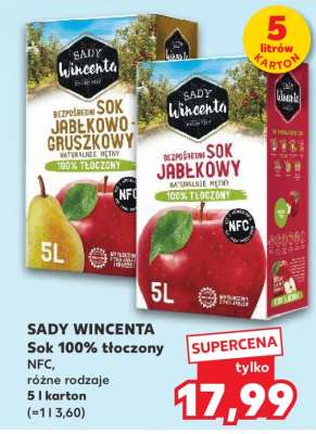 SADY WINCENTA Sok 100% tłoczony