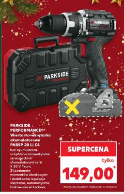 PARKSIDE® PERFORMANCE® Wiertarko-wkrętarka akumulatorowa PABSP 20 Li C4