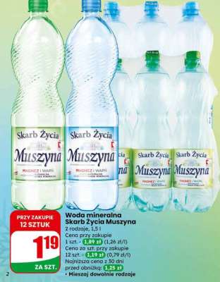 Woda mineralna Skarb Życia Muszyna