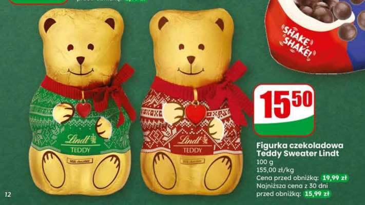 Figurka czekoladowa Teddy Sweater Lindt