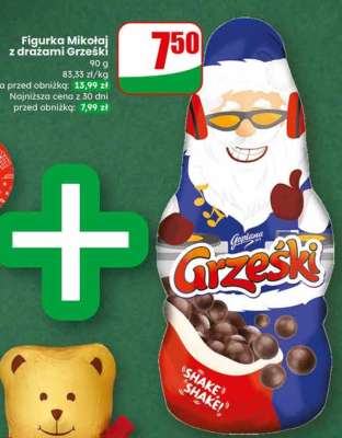 Figurka Mikołaj z drażami Grześki