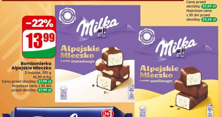 Bombonierka Alpejskie Mleczko