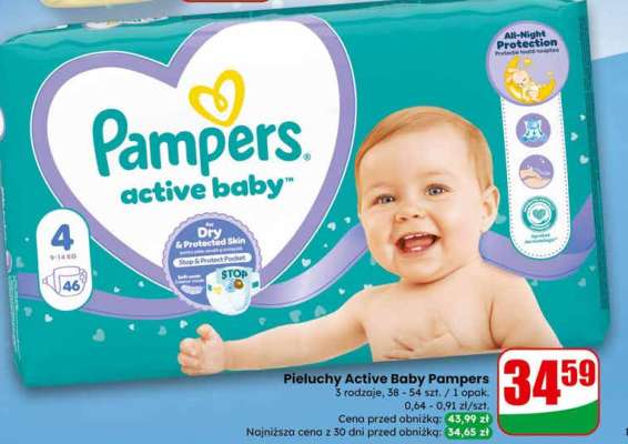 Pieluchy Active Baby Pampers