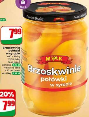 Brzoskwinie połówki w syropie