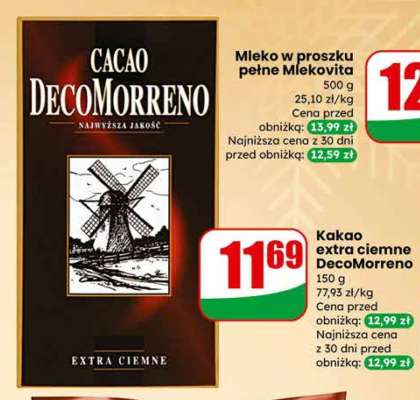 Kakao extra ciemne DecoMorreno