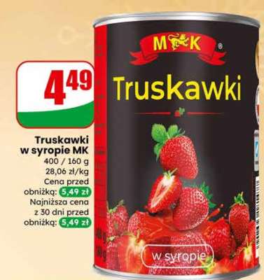 Truskawki w syropie MK