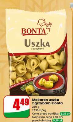 Makaron uszka z grzybami Bonta