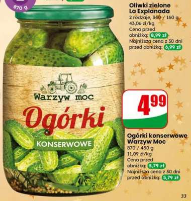 Ogórki konserwowe Warzyw Moc