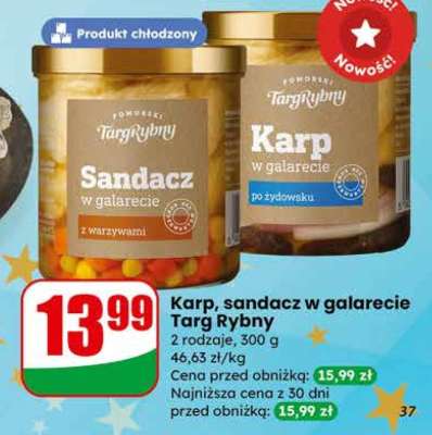 Karp, sandacz w galarecie Targ Rybny