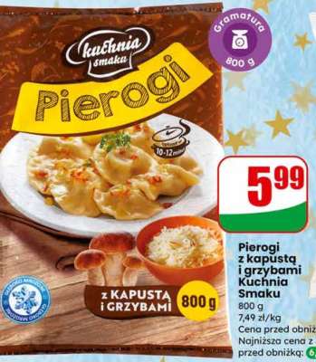 Pierogi z kapustą i grzybami Kuchnia Smaku