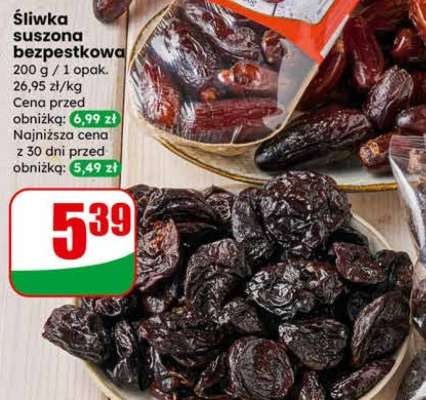 Śliwka suszona bezpestkowa