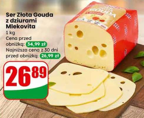 Ser Złota Gouda z dziurami Mlekovita