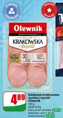 Kiełbasa krakowska sucha z szynki Olewnik