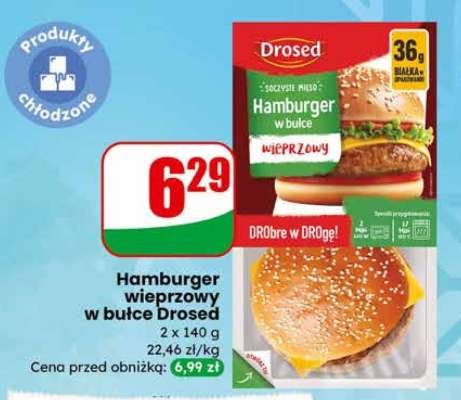 Hamburger wieprzowy w bułce Drosed
