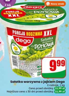 Sałatka warzywna z jajkiem Dega