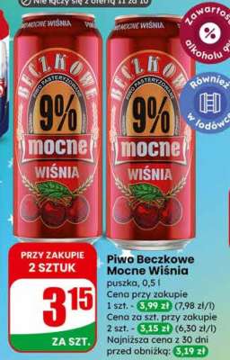 Piwo Beczkowe Mocne Wiśnia