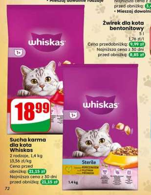 Sucha karma dla kota WHISKAS