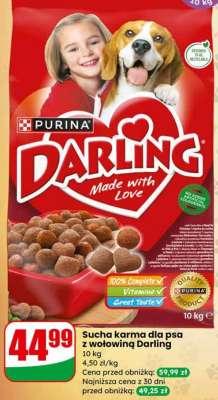 Sucha karma dla psa z wołowiną Darling