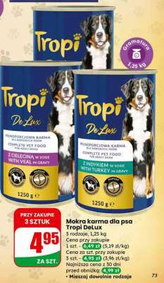 Mokra karma dla psa Tropi DeLux