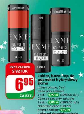 Lakier, baza, top do paznokci hybrydowy Exme