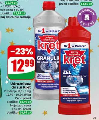 Udrażniacz do rur Kret