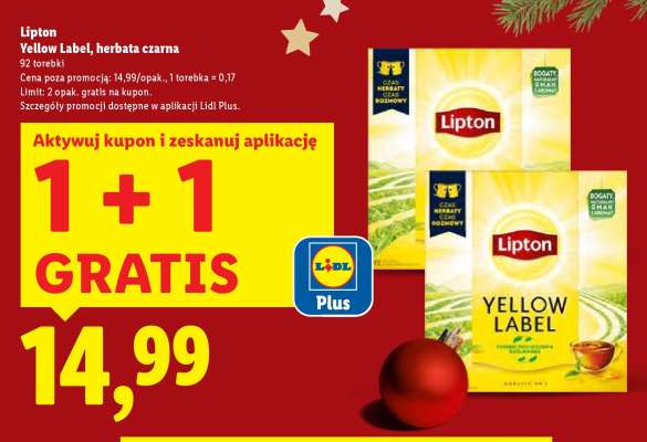 LIPTON YELLOW LABEL Herbata czarna