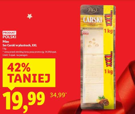 PILOS Ser Carski w plastrach, XXL