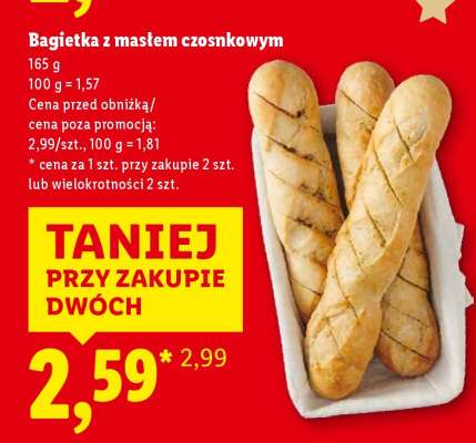 Bagietka z masłem czosnkowym